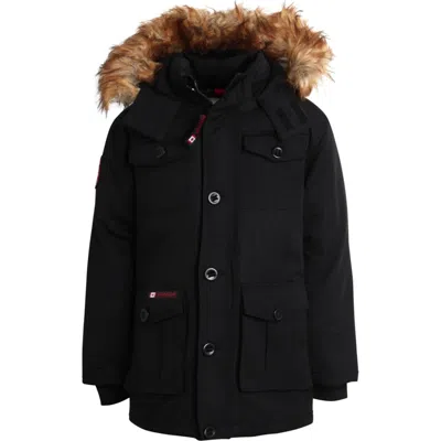Canada Weather Gear Boys' Heavyweight Winter Ski Jacket In Black