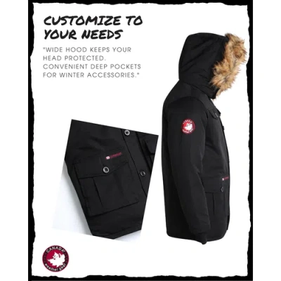 Canada Weather Gear Boys' Heavyweight Winter Ski Jacket In Black