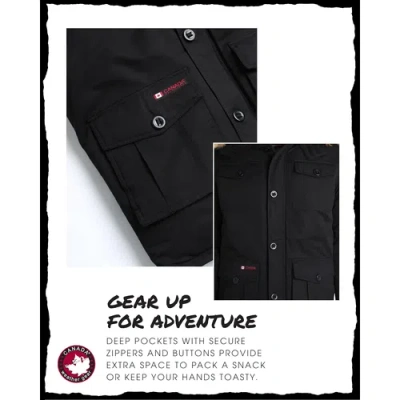 Canada Weather Gear Boys' Heavyweight Winter Ski Jacket In Black