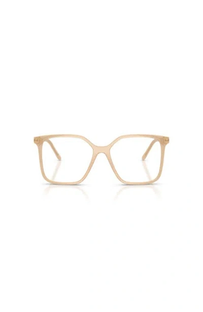 Armani Exchange 53mm Irregular Optical Glasses In Neutral
