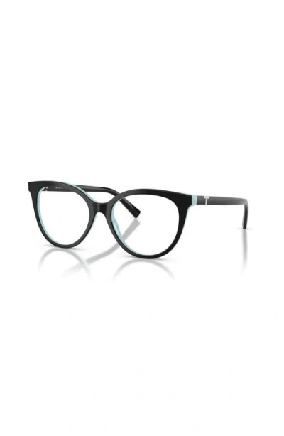Tiffany & Co . 51mm Cat Eye Optical Glasses In Black