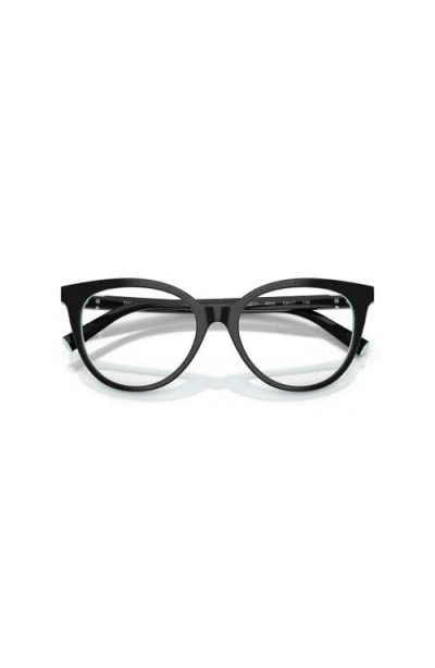 Tiffany & Co . 51mm Cat Eye Optical Glasses In Black