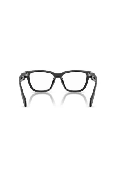 Prada 52mm Butterfly Optical Glasses In Black