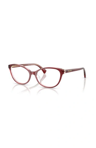 Ralph 55mm Oval Optical Glasses In Red