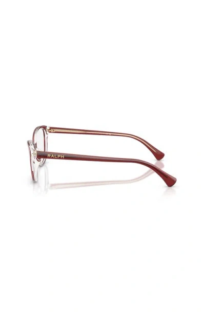 Ralph 55mm Oval Optical Glasses In Red