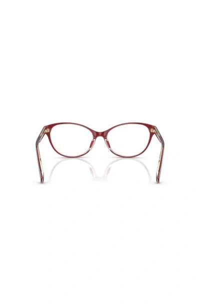 Ralph 55mm Oval Optical Glasses In Red