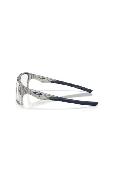 Oakley 56mm Rectangle Optical Glasses In Gray