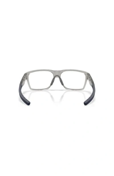 Oakley 56mm Rectangle Optical Glasses In Gray