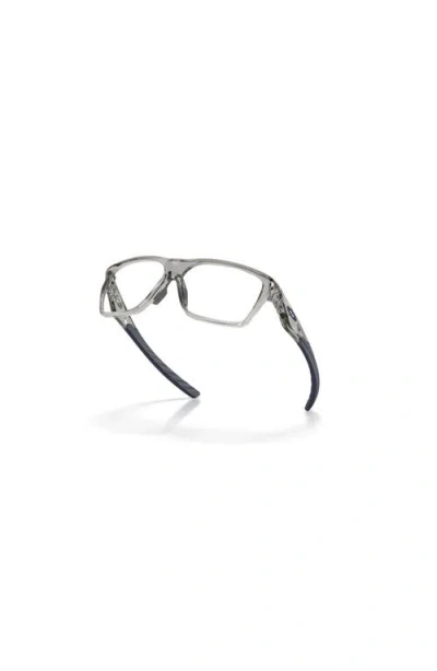 Oakley 56mm Rectangle Optical Glasses In Gray