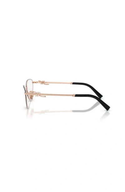 Tiffany & Co . 54mm Cat Eye Optical Glasses In Black