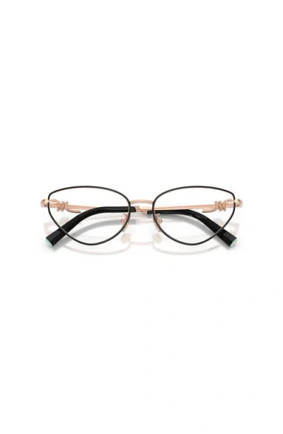Tiffany & Co . 54mm Cat Eye Optical Glasses In Black