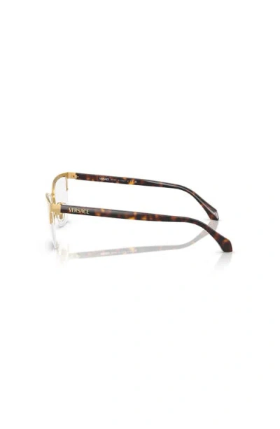 Versace 52mm Cat Eye Optical Glasses In Gold