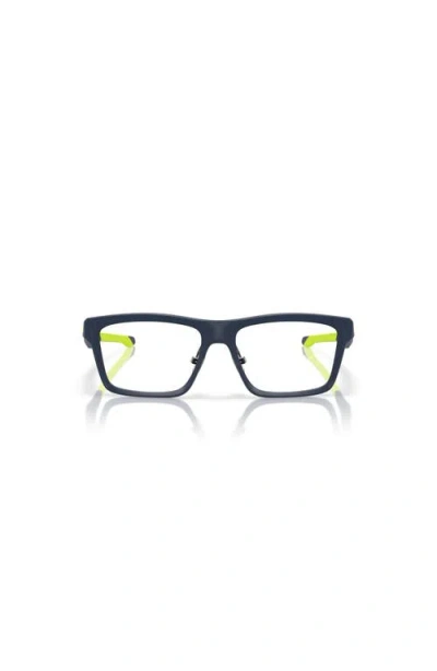 Oakley 50mm Rectangle Optical Glasses In Blue
