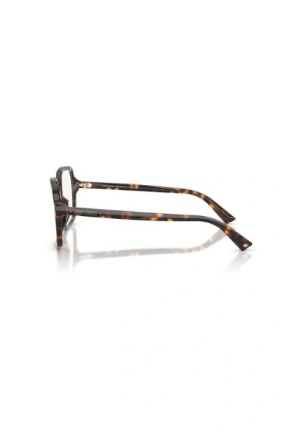 Jimmy Choo 53mm Square Optical Glasses In Brown