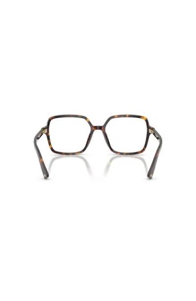 Jimmy Choo 53mm Square Optical Glasses In Brown