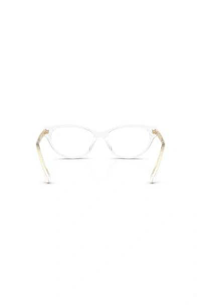 Michael Kors 49mm Cat Eye Optical Glasses In White