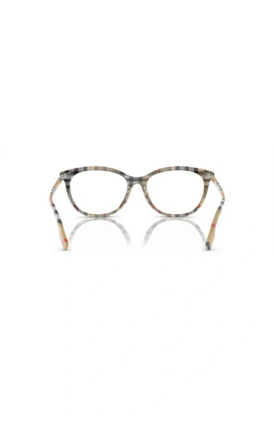 Burberry 52mm Irregular Optical Glasses In Brown