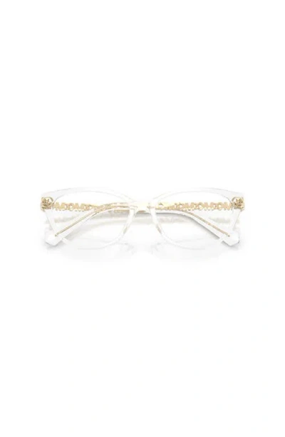 Michael Kors 49mm Cat Eye Optical Glasses In White