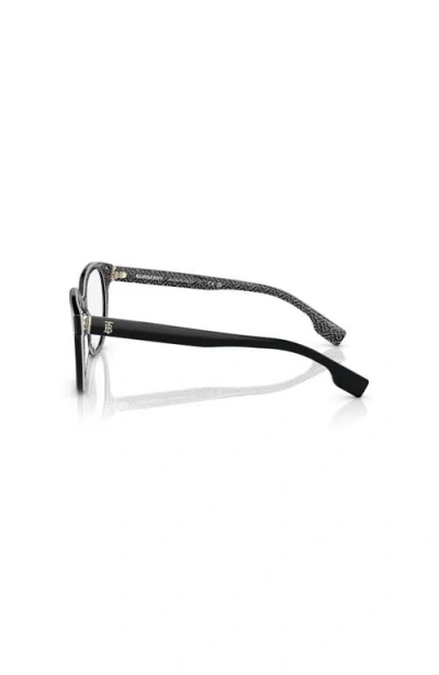 Burberry 54mm Square Optical Glasses In Black