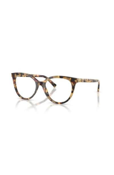Tiffany & Co . 53mm Cat Eye Optical Glasses In Brown
