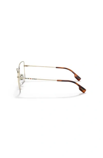 Burberry 55mm Cat Eye Optical Glasses In Gold