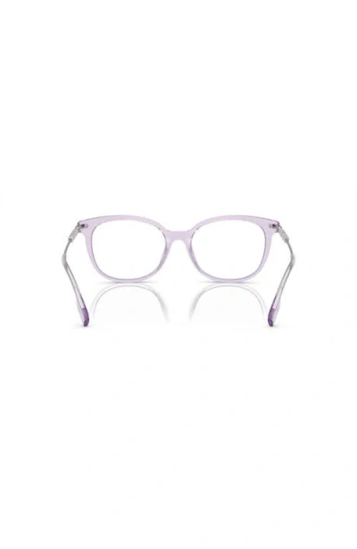 Burberry 51mm Square Optical Glasses In Purple