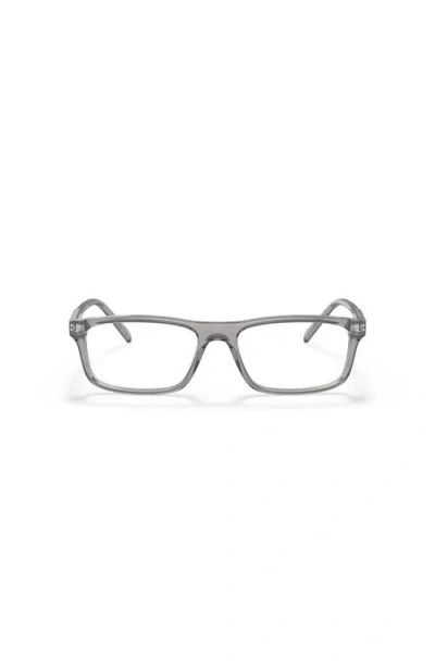 Arnette 54mm Rectangle Optical Glasses In Gray