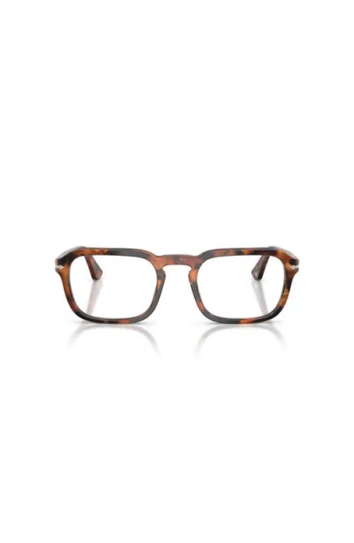 Persol 54mm Square Optical Glasses In Brown