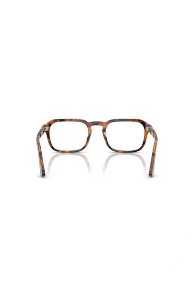 Persol 54mm Square Optical Glasses In Brown