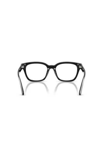 Ralph Lauren 52mm Rectangle Optical Glasses In Black