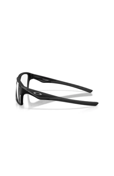 Oakley 58mm Rectangle Optical Glasses In Black