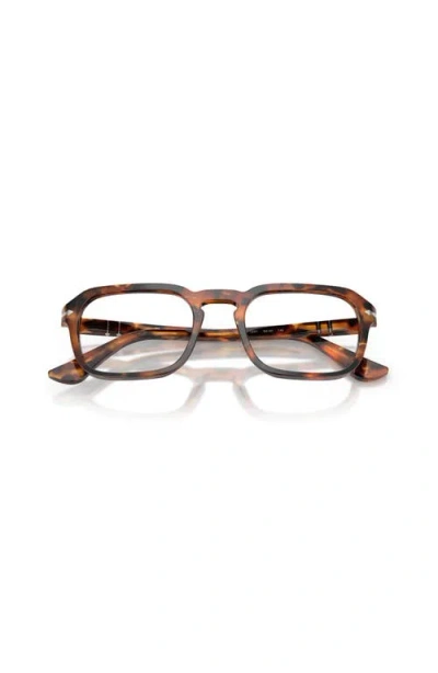 Persol 54mm Square Optical Glasses In Brown