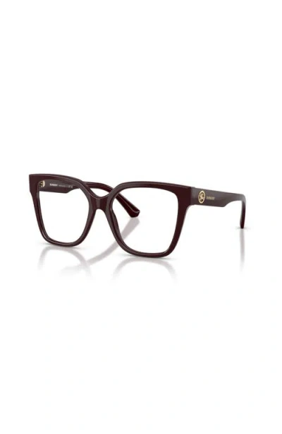 Burberry 51mm Square Optical Glasses In Brown