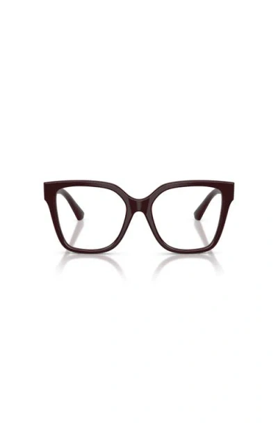 Burberry 51mm Square Optical Glasses In Brown
