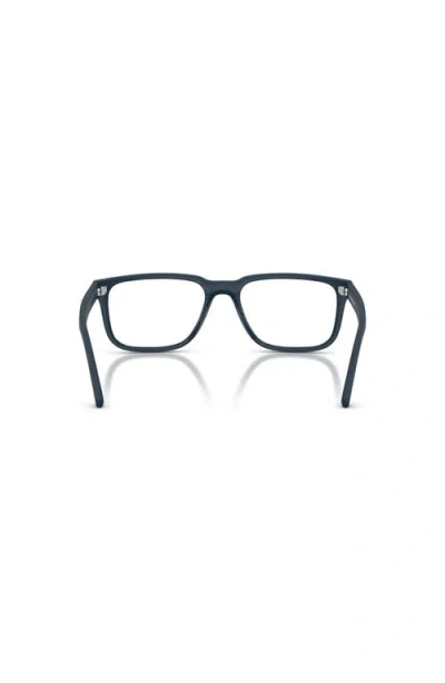 Arnette 56mm Rectangle Optical Glasses In Blue