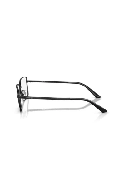 Versace 57mm Rectangle Optical Glasses In Black
