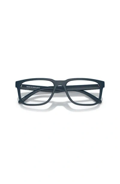 Arnette 56mm Rectangle Optical Glasses In Blue