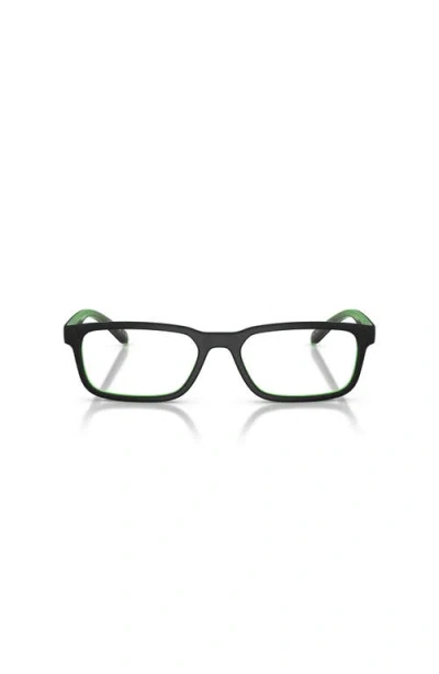 Arnette 55mm Rectangle Optical Glasses In Black