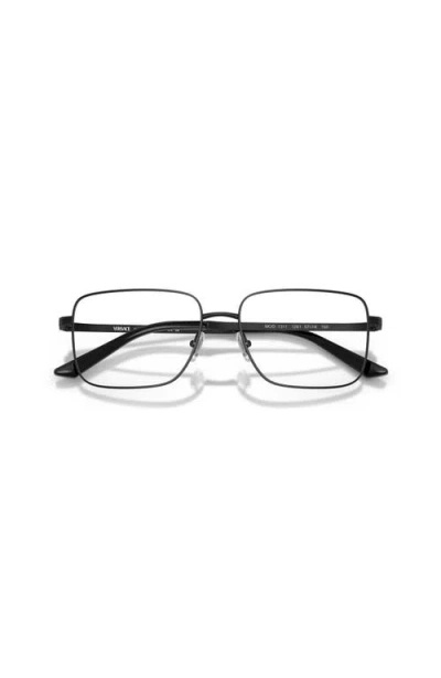 Versace 57mm Rectangle Optical Glasses In Black
