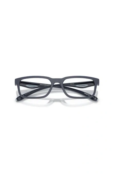 Arnette 55mm Rectangle Optical Glasses In Gray
