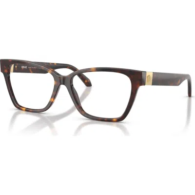 Versace 53mm Cat Eye Optical Glasses In Multi
