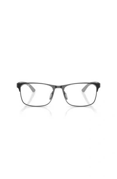 Ray Ban Ray-ban 57mm Rectangle Optical Glasses In Black