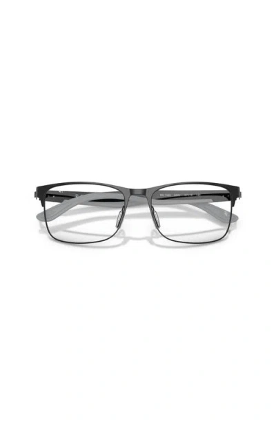 Ray Ban Ray-ban 57mm Rectangle Optical Glasses In Black