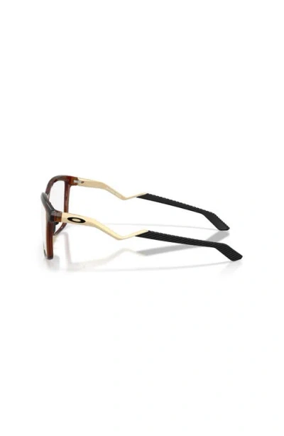 Oakley 57mm Square Optical Glasses In Brown