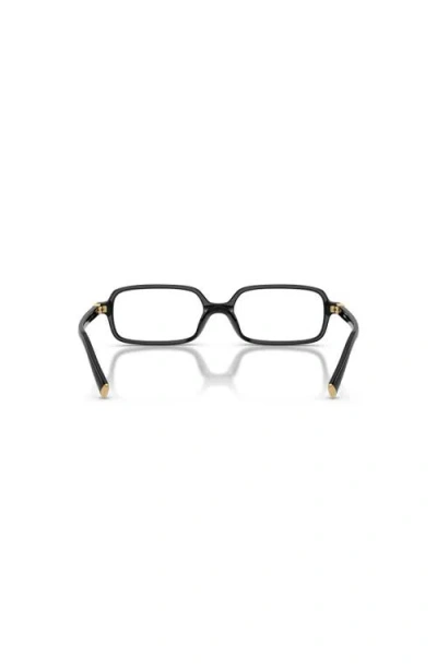Miu Miu 53mm Rectangle Optical Glasses In Black