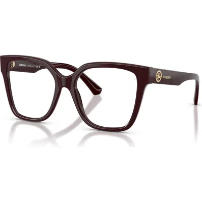 Burberry 53mm Square Optical Glasses In Brown