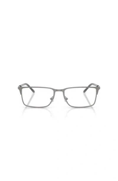 Armani Exchange 56mm Rectangle Optical Glasses In Gray