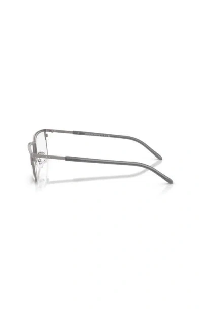 Armani Exchange 56mm Rectangle Optical Glasses In Gray