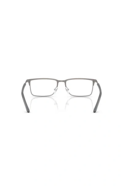 Armani Exchange 56mm Rectangle Optical Glasses In Gray