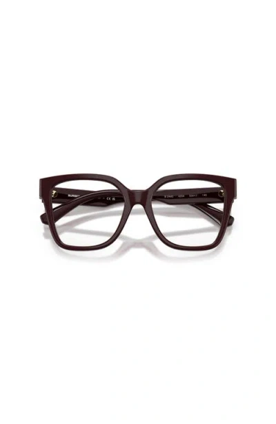Burberry 53mm Square Optical Glasses In Brown